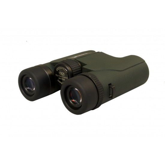 Excellent visibility and small dimensions. Magnification: 10x. Objective lens diameter: 25 mm