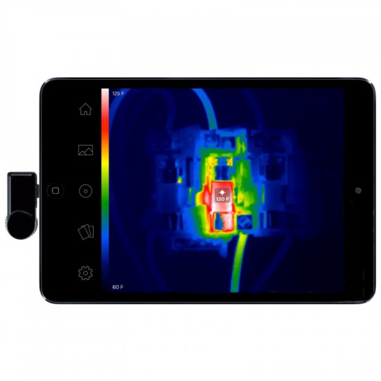 Seek Thermal LQ-AAA thermal imaging camera Black 320 x 240 pixels Built-in display