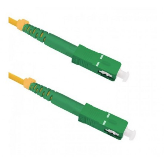 Qoltec 54281 fibre optic cable 1 m SC Green, Yellow