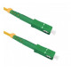 Qoltec 54281 fibre optic cable 1 m SC Green, Yellow