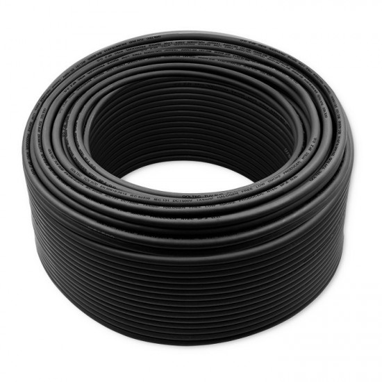 Qoltec 53851 Photovoltaic solar cable | 4mm² | 100m | black