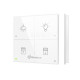 GRENTON TOUCH PANEL/ 4 TOUCH FIELDS/ TF-BUS/ WHITE GLASS FRONT