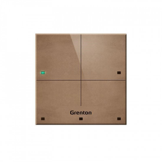 GRENTON TOUCH PANEL/ 4 TOUCH FIELDS/ TF-BUS/ LIGHT, MADE OF NATURAL LEATHER FRONT