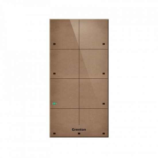 GRENTON TOUCH PANEL/ 8 TOUCH AREAS/ TF-BUS/ LIGHT, MADE OF NATURAL LEATHER FRONT