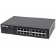 Intellinet 16-Port Gigabit Ethernet Switch, 16-Port RJ45 10/100/1000 Mbps, IEEE 802.3az Energy Efficient Ethernet, Desktop, 19 Rackmount