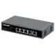 Intellinet 5-Port Gigabit Switch with PoE Passthrough, One IEEE 802.3bt (PoE++ / 4PPoE) PD PoE Port with 95 W Power Input, Four PSE PoE ports, PoE Power Budget up to 65 W, IEEE 802.3at/af Compliant Output, Desktop, Wall-mount Option