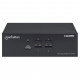 Manhattan HDMI KVM Switch 4-Port, 4K@30Hz, USB-A/3.5mm Audio/Mic Connections, Cables included, Audio Support, Control 4x computers from one pc/mouse/screen, USB Powered, Black, Three Year Warranty, Boxed