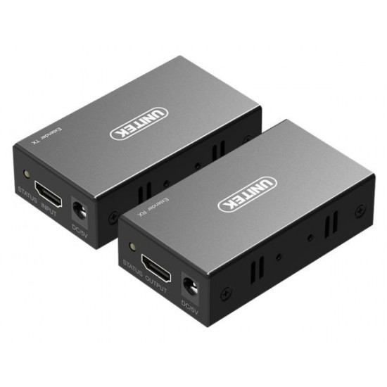 UNITEK EXTENDER HDMI OVER ETHERNET, 60M, V100A