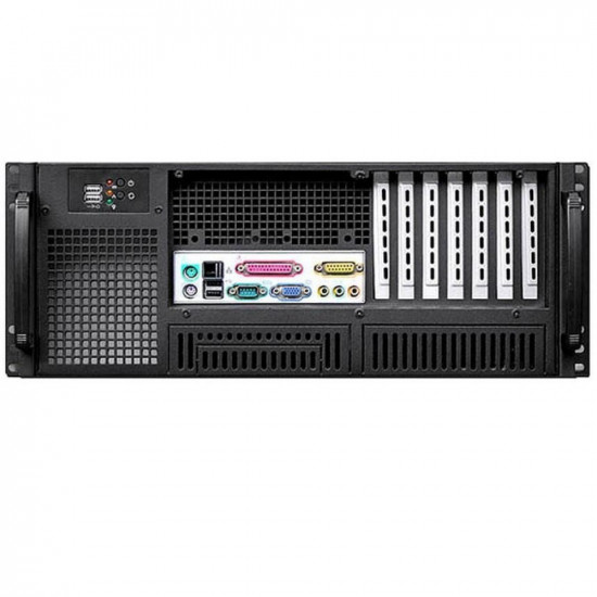 Techly Chassis Industrial Rack 19/Desktop 4U Ultra Compact Black I-CASE MP-P4HX-BLK6