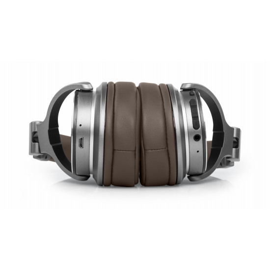 Muse M-278 BT Headset Wireless Head-band Micro-USB Bluetooth Brown, Silver