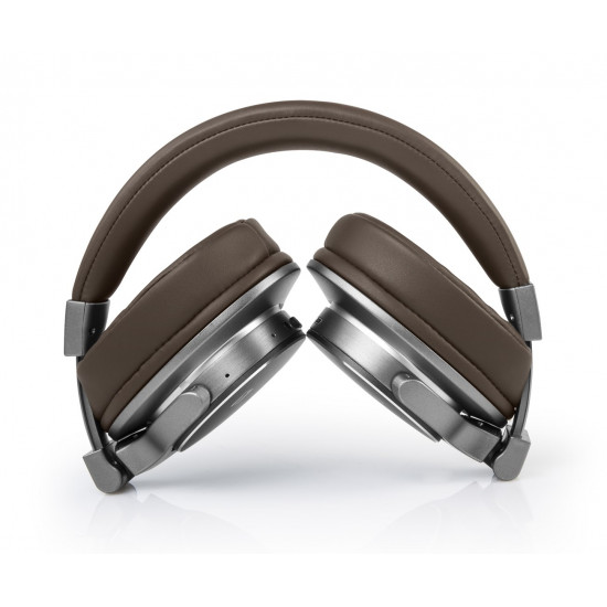 Muse M-278 BT Headset Wireless Head-band Micro-USB Bluetooth Brown, Silver