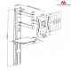 TV Holder 23 -42 with DVD tray