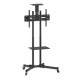 Manhattan TV & Monitor Mount, Trolley Stand, 1 screen, Screen Sizes: 37-65, Black, VESA 200x200 to 600x400mm, Max 40kg, LFD, Lifetime Warranty