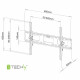 Techly 40-65 Wall Bracket for LED LCD TV Tilt ICA-PLB 131L