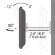 Techly 42-70 Wall Bracket for LED LCD TV Full-Motion Dual Arm ICA-PLB 147XL