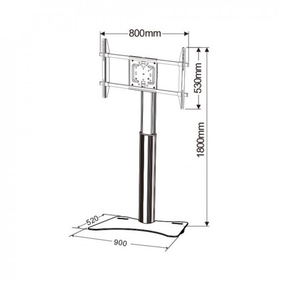 Techly ICA-TR39 TV stand/entertainment center