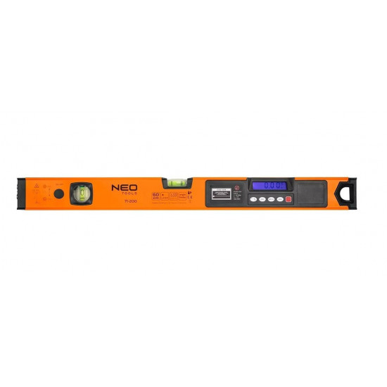 Neo Tools spirit level with electronic display and laser pointer 60 cm