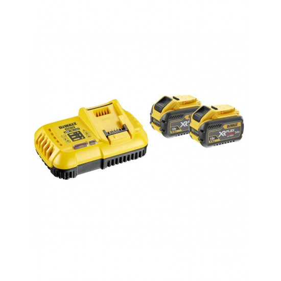 DEWALT BATTERY 2x18V 9.0Ah +CHARGER