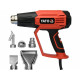 YATO HEAT GUN 1600W 50-650C 2GEARS LCD +MEMORY