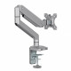 Ergo Office Aluminium Monitor Mount with Gas Spring, Double Arm, VESA 75x75/100x100, 17-32 10 kg Silver, ER-447