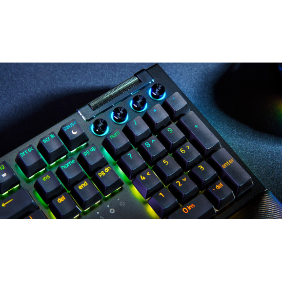 Razer BlackWidow V4 X Mechanical Gaming Keyboard, Yellow Switch, US Layout, Wired, Black Razer