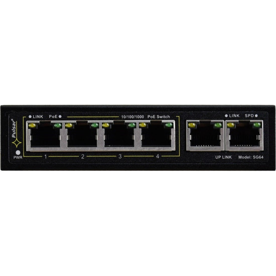 SWITCH GIGABIT POE 4+2 PULSAR SG64