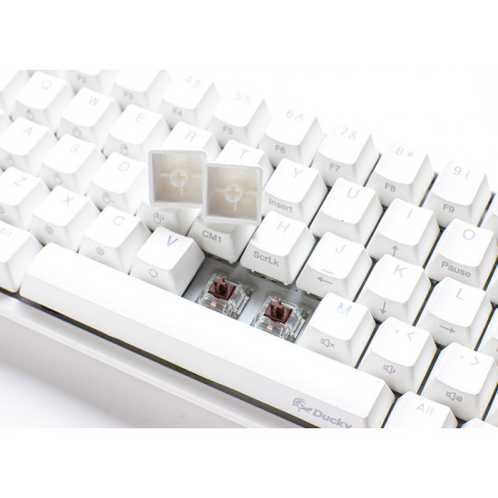 Ducky One 2 SF Gaming Keyboard, MX-Brown, RGB LED - White