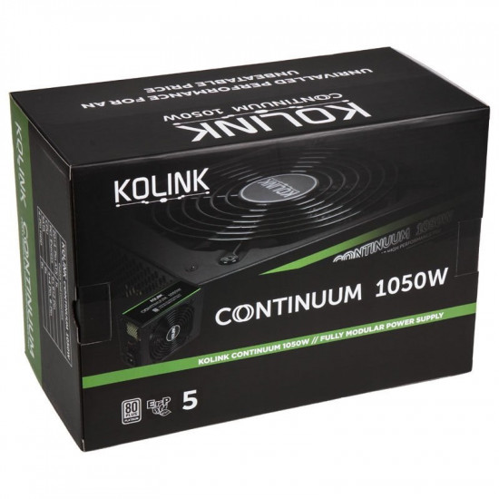 Kolink Continuum 1050W power supply unit 20+4 pin ATX ATX Black