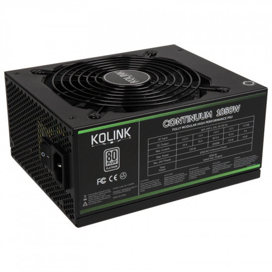 Kolink Continuum 1050W power supply unit 20+4 pin ATX ATX Black