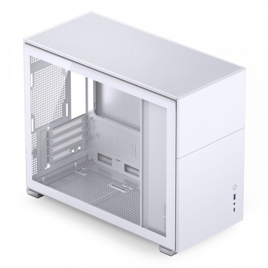 Jonsbo D31 Micro-ATX Case, Tempered Glass - white