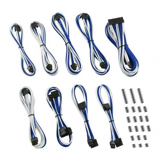 CableMod Classic ModMesh RT Cable Kit ASUS/Seasonic/Phanteks - white/blue