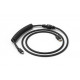 Glorious Coiled Cable Phantom Black, USB-C to USB-A, 1.37m - black