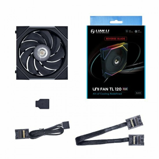 Lian Li 12RTL1B computer cooling system Computer case Fan 12 cm Black 1 pc(s)