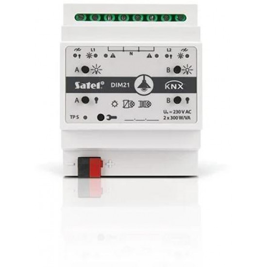 SATEL KNX 2-channel dimming actuator KNX-DIM21