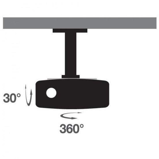 Techly Bracket Universal Projector Ceiling White ICA-PM 200WH