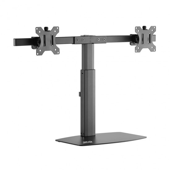 ERGOOFFICE ER-411 Universal 2 x Monitor Bracket Holder Free Standing for Two Monitors 17 - 27'' 2 x 6kg