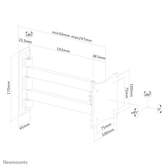 Neomounts by Newstar FPMA-W820 - knagt