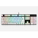 Glorious ABS-Doubleshot - 104 pcs., white, ANSI, US-Layout