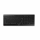 CHERRY Stream Wireless keyboard Universal RF Wireless + USB QWERTY US International Black