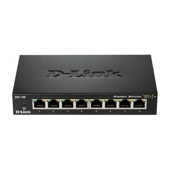 D-Link DGS 108GL - switch - 8 porte -