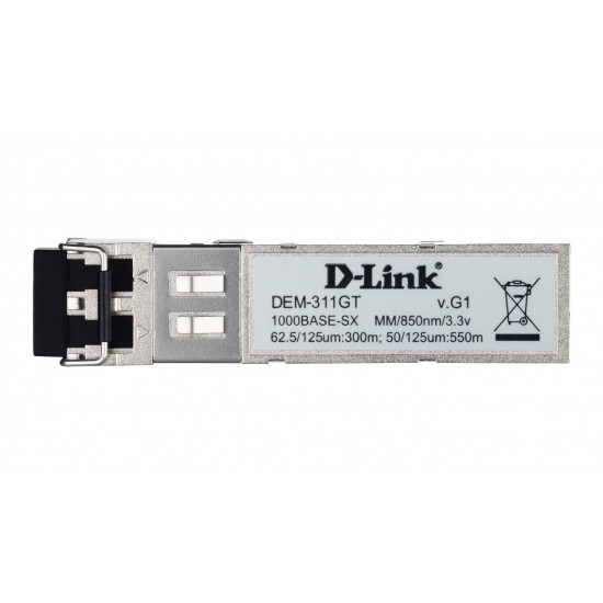 D-Link DEM-311GT network transceiver module Fiber optic 1000 Mbit/s SFP 850 nm