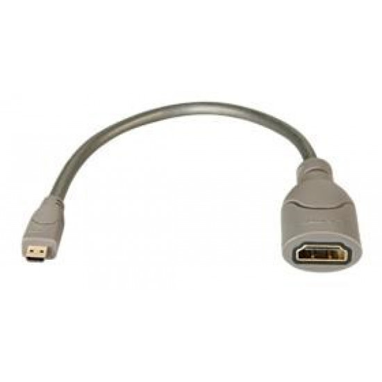 Lindy 41298 HDMI cable 0.15 m HDMI Type D (Micro) HDMI Type A (Standard) Grey