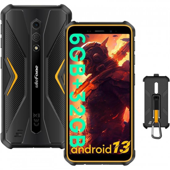 Ulefone Armor X12 13.8 cm (5.45) Hybrid Dual SIM Android 13 Go edition 4G USB Type-C 3 GB 32 GB 4860 mAh Black