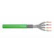 Installation cable DIGITUS cat.8.2, S/FTP, Dca, AWG 22/1, LSOH, 100m, green