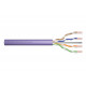 Installation cable DIGITUS cat.6, U/UTP, Dca, AWG23/1, LSOH, 305m, purple, cardboard