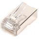 RJ45 (8P8C) loop-through plug, cat.5e, shielded, AWG 26-24, pack of 100 pcs.