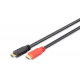 HDMI 1.4 High Speed 1080p60Hz FHD HDMI A/HDMI A M/M Amplifier Connection Cable Black 15m