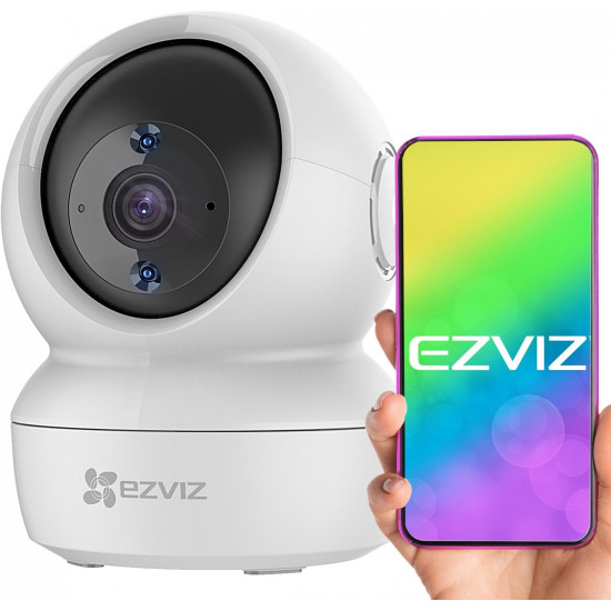 EZVIZ C6N 4MP Smart Indoor Smart Security PT Cam, with Motion Tracking - White