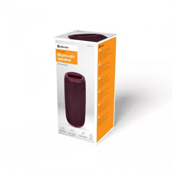 Denver BTV-150BD 1200mAh BT Speaker Burgundy