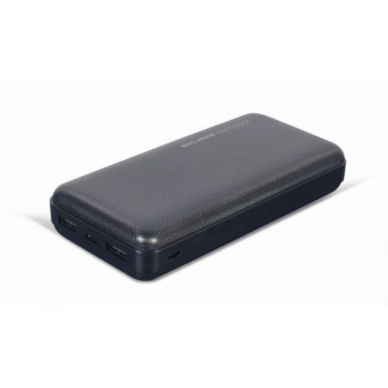 GEMBIRD Powerbank 20.000 mAh USB schwa